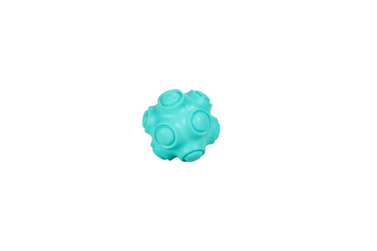 Rubber Ball Toy Rivet TURQUOISE 7,8cm