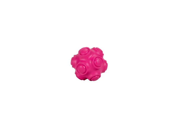 Rubber Ball Toy Rivet FUCHSIA 7,8cm