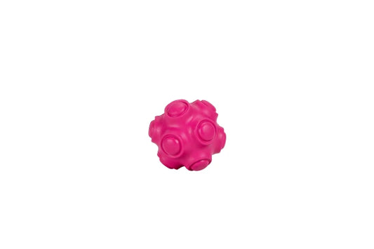 Rubber Ball Toy Rivet FUCHSIA 7,8cm