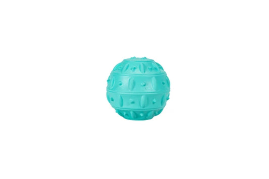 Rubber Snack Ball Toy Teak TURQUOISE 8cm