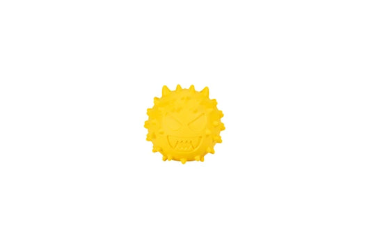 Rubber Snack Ball Toy Emoji YELLOW 6,1cm