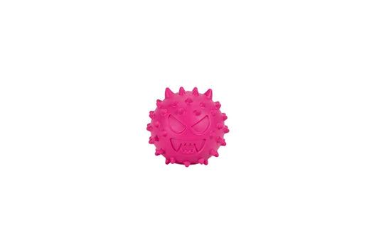 Rubber Snack Ball Toy Emoji FUCHSIA 6,1cm