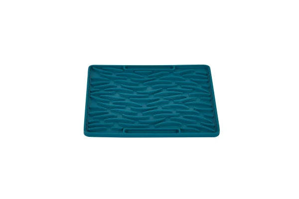 Smooth Mat Wave BLUE TEAL 20 x 20 cm
