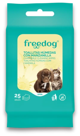 Chamomile Cleaning Wipes Pocket 25 Units 18 x 20 cm