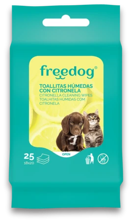 Citronella Cleaning Wipes Pocket 25 Units 18 x 20 cm