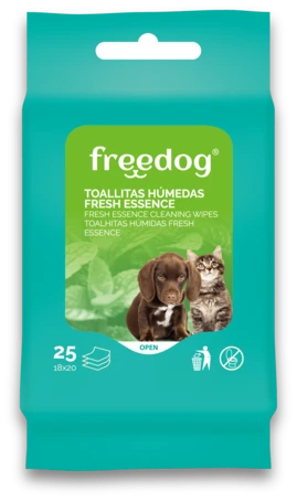 Fresh Essence (Aloe Vera) Cleaning Wipes Pocket 25 Units 18 x 20 cm