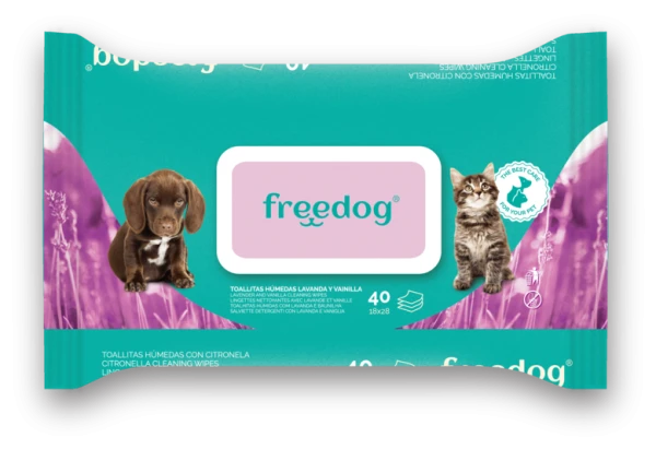 Lavender & Vanille Cleaning Wipes Large 40 Units 28 x 18cm
