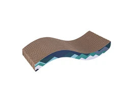 CartonCraze Scratcher Snake NAVY BLUE Catnip 45 x 23 x 9cm