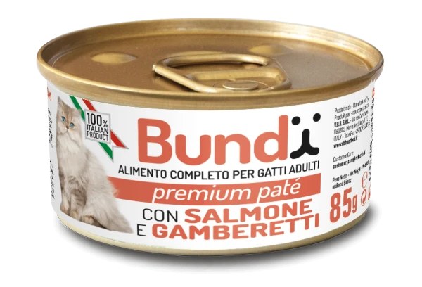 BUNDY CAT Pate with Salmon and Shrimps 85g._x000D_