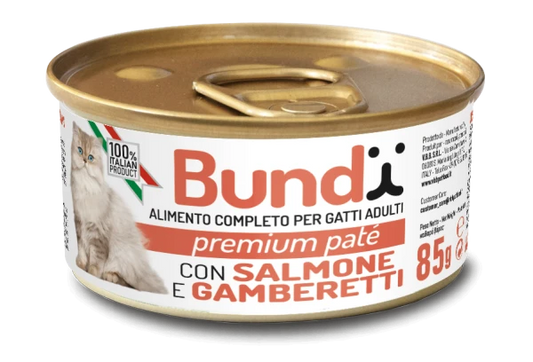 BUNDY CAT Pate with Salmon and Shrimps 85g._x000D_