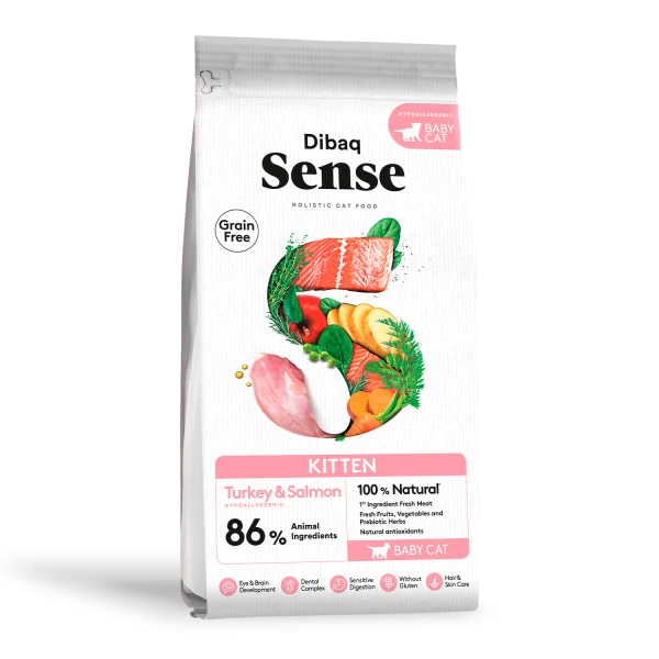 Dibaq Sense Kitten – Turkey & Salmon
