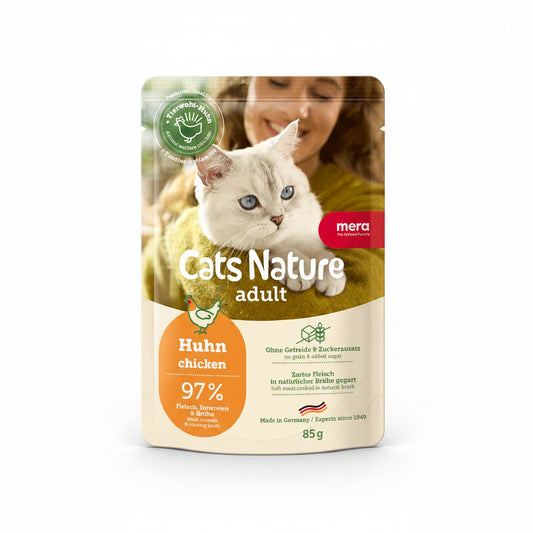 mera cat nature adult chicken wet food 85g
