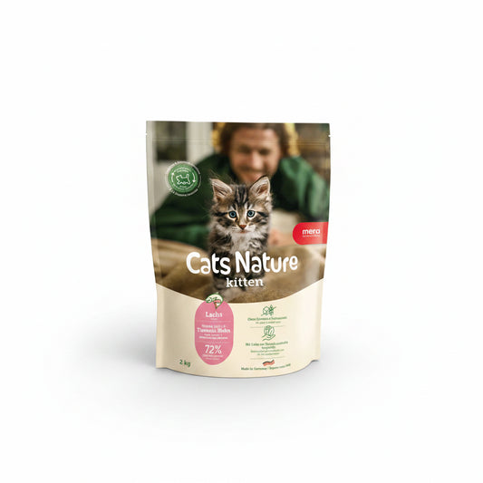 mera cat nature kitten salmon dry food 2kg