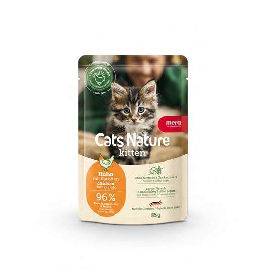 mera cat nature kitten chicken wet food 85g