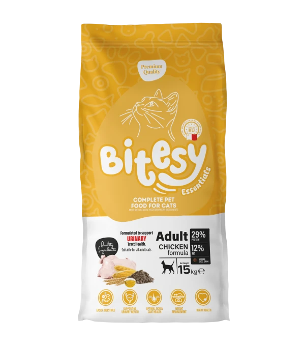 Bitesy Essentials Adult Cat Urinary – Chicken (15 kg)