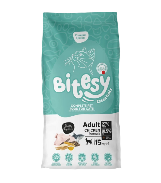 Bitesy Essentials Adult Cat – Chicken Formula (15 kg)