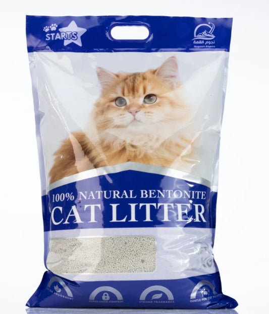 Natural Bentonite Cat Litter - Lavender Scent, 10kg