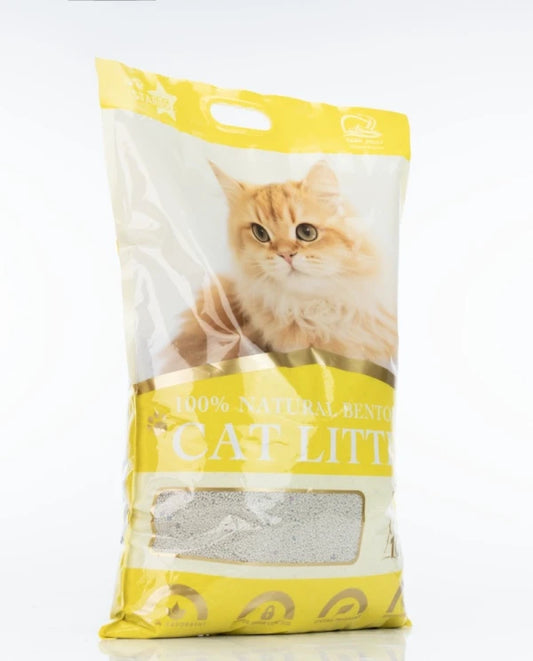 Natural Bentonite Cat Litter - Lemon Scent, 10kg