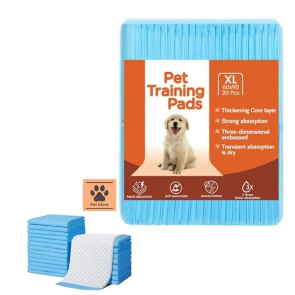 Pet Training Pads X-Large 60 x 90 cm - 20 pcs