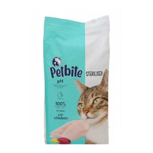 Petbite Adult Cat Sterilised with Chicken, 1kg