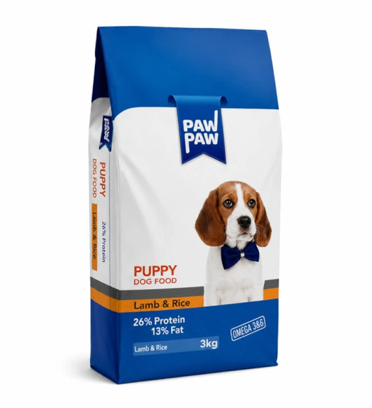 Paw Paw Puppy Lamb and Rice, 3kg