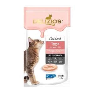 DELIZIOS CAT LICK TUNA WITH KATSUOBUSHI ( 20g x 4pcs ) x 80g
