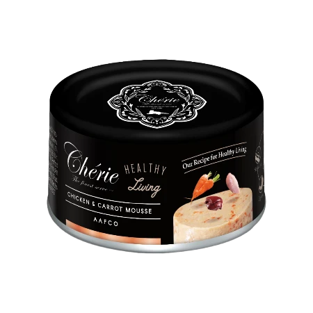 Cherie Healthy Living Chicken & Carrot Mousse Adult Cat Wet Food 80g