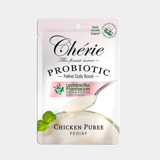 Cherie Creamy Puree Chicken Hair Growth Support Adult Cat Wet Food 40g