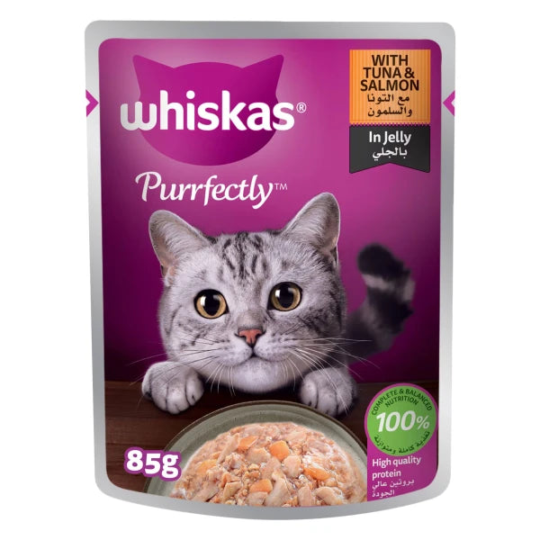 Whiskas Purrfectly Tuna & Salmon 85GM