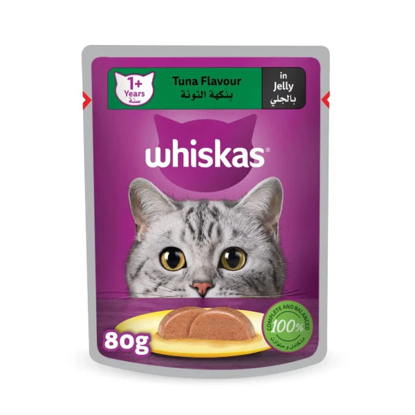 Whiskas Pouch Tuna Flavour 80GM