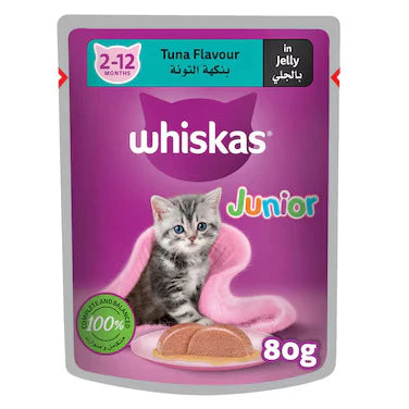Whiskas Pouch Kitten Tuna Flavour 80GM