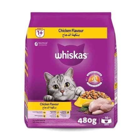 Whiskas Chicken and Salmon packets 480GM