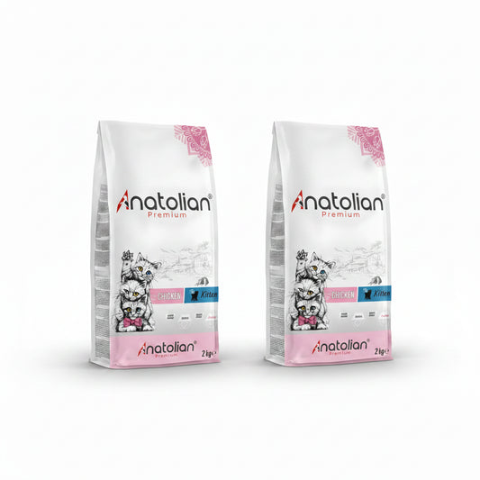 Anatolian Premium With Chicken Meat Cat Food for Kittens 2 Kg (2 Pcs -Bundle) -8684201645752