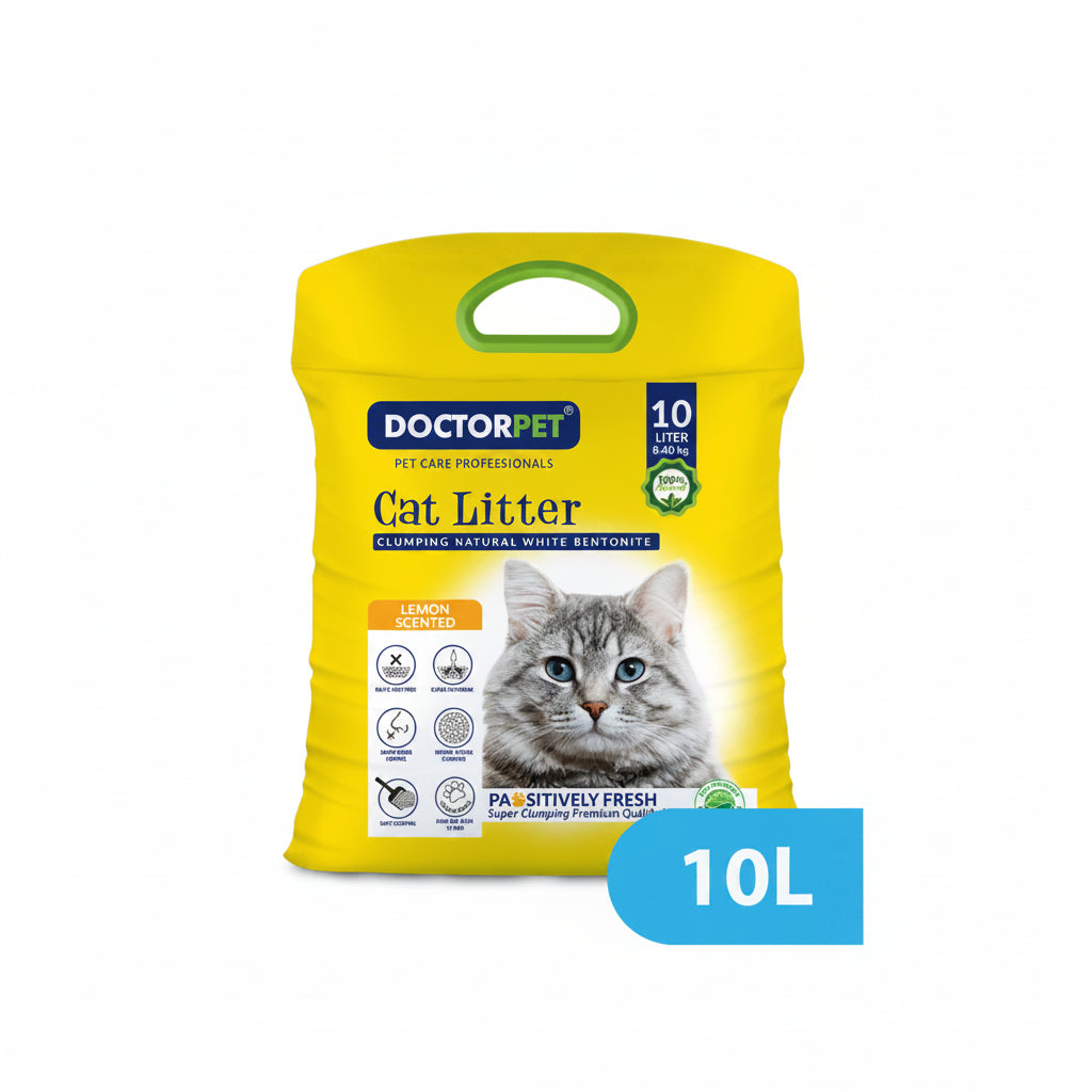 Cat Litter Lemon Tela Bag Colored Granules 10L