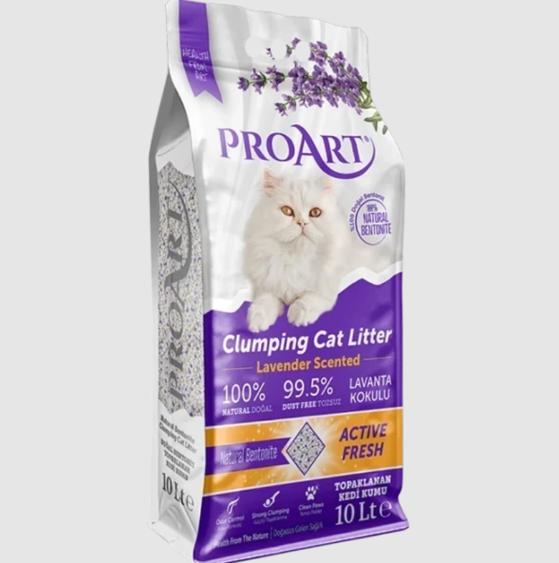 ProArt Lavender Scented Clumping Cat Litter 10L