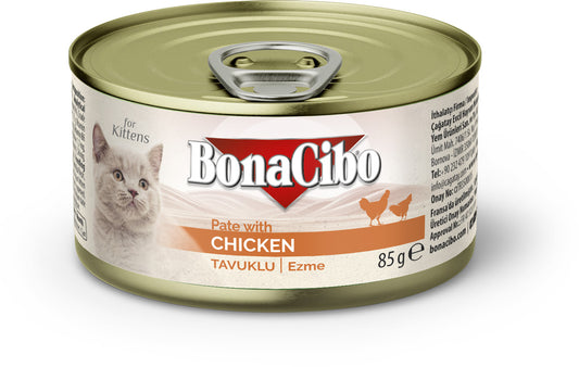 BonaCibo Pate Chicken For Kitten 12pc x 85g