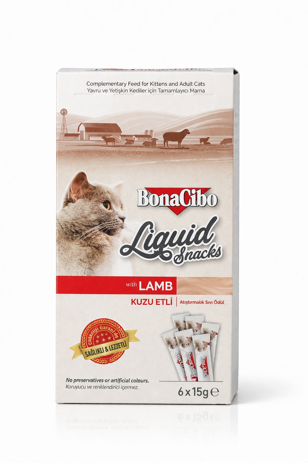 BonaCibo Liquid Snacks Lamb 90 gm