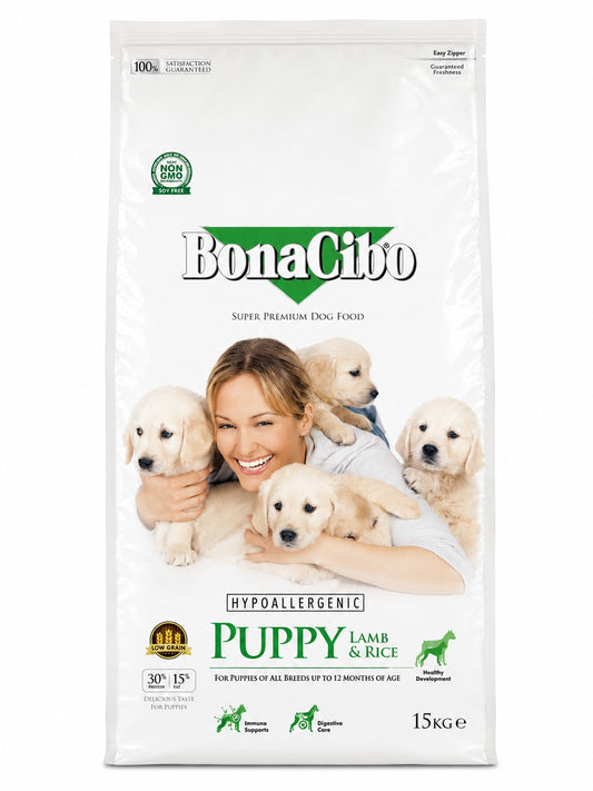 BonaCibo Lamb & Rice 15 KG (PUPPY)