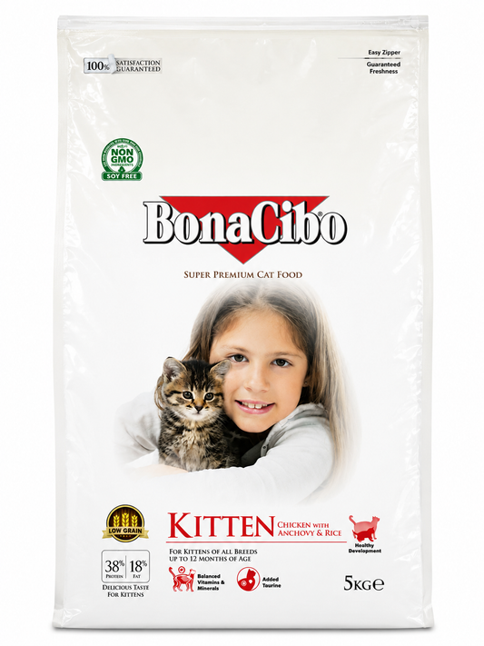 BonaCibo Chicken Anchovy Rice Kitten 5kg